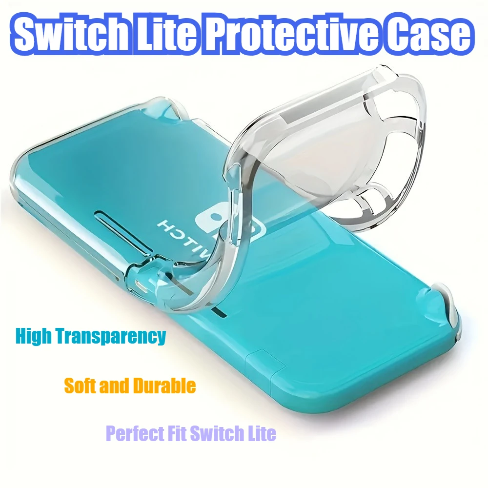 Switch Lite Protective Case,High Transparency Free To DIY,Soft&Durable,Perfect Fit,Non-Slip Design,Best Switch Lite Accessory