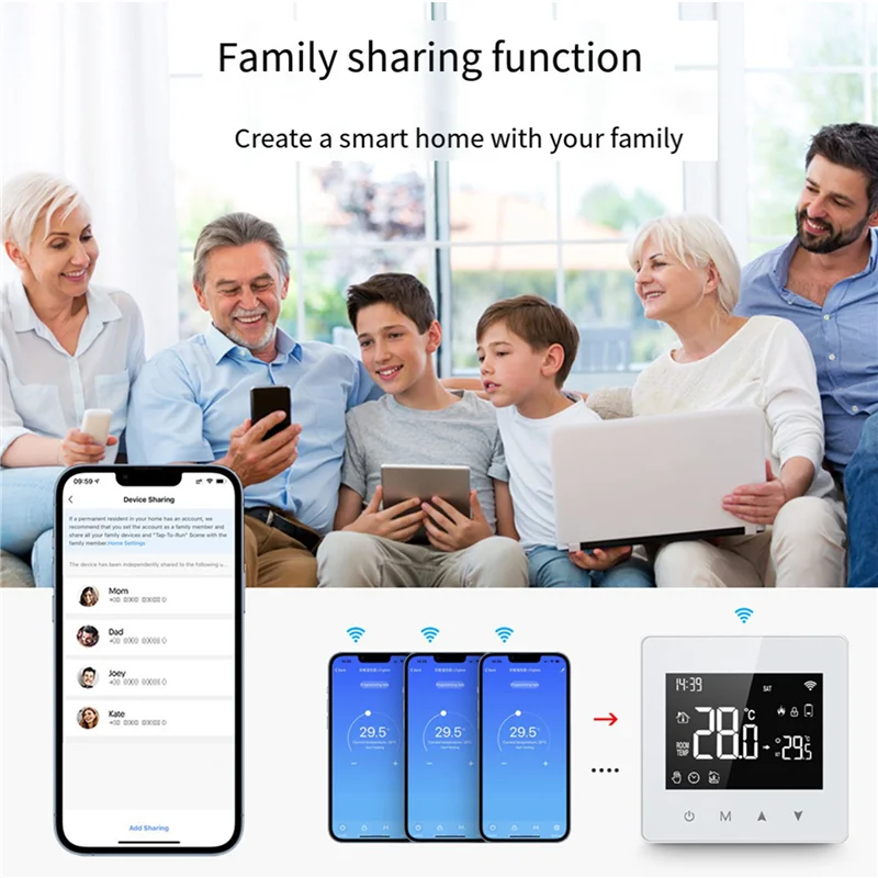 

【Домашние инструменты!】2X Tuya Zigbee термостат умный дом контроллер температуры на батарейках для газового котла работает с голосовым помощником