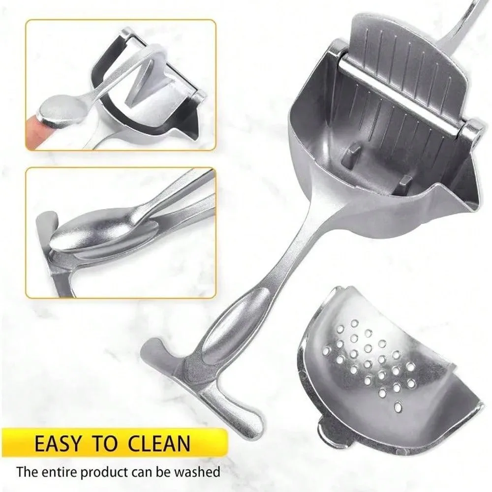 Heavy‑Duty Manual Metal Juicer with Extra Strainer, Fruit Juicer for Lemons, Oranges, Apples, Cucumbers, Watermelons, etc., Kitc