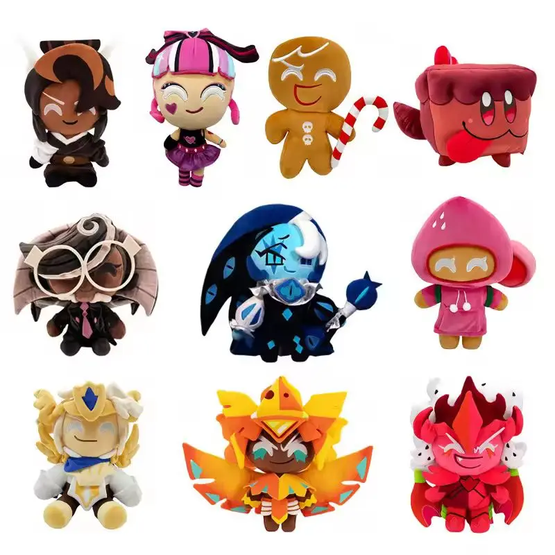 Hot Shadow Milk Cookie bambola di peluche bambola blu giocattoli di peluche statua collezione di bambole decorazione della stanza dei biscotti giocattolo per bambini regali di amici