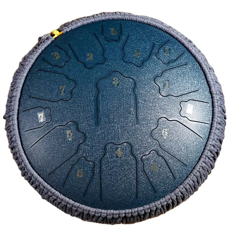Foreign Trade D Key 15 Tone Ethereal Steel Tongue Drum Decompression Percussion Instrument Colored Gong Hand Plate Model
