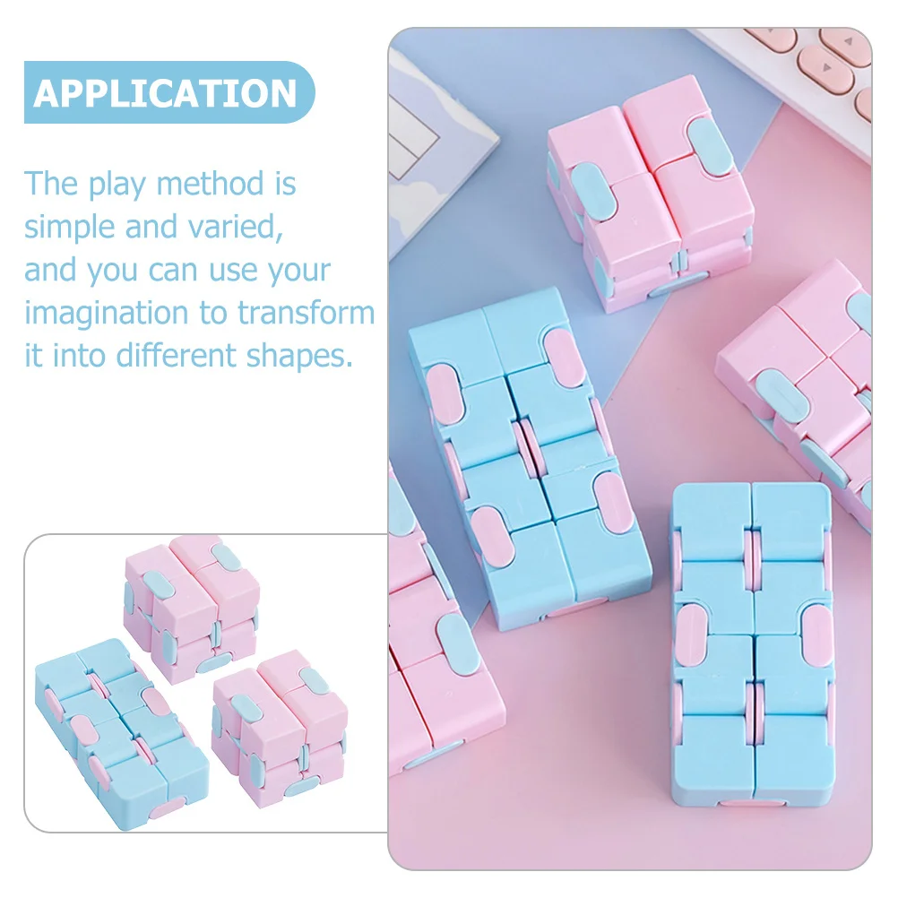 3pcs Cube Infinite Stress Relieving Cube For Kids Adults Stress Relieving Puzzle Plaything