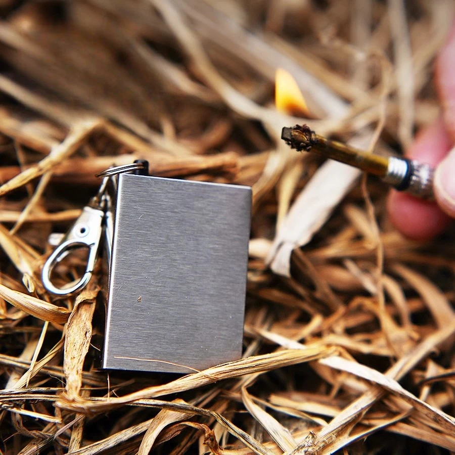 10000 Times Oil Matches Lighters Sealed Waterproof Flint Grinding Wheel Smoking Accessories Fire Starter for Outdoor Use