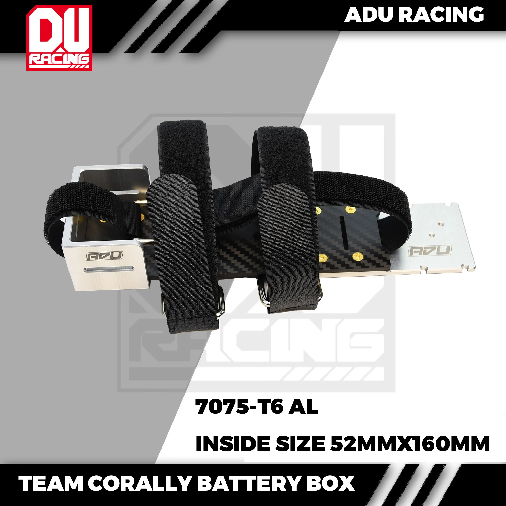 

ADU RACING BATTERY BOX AND ESC PLATE 7075-T6 AL for TEAM CORALLY ALL RTR CARS