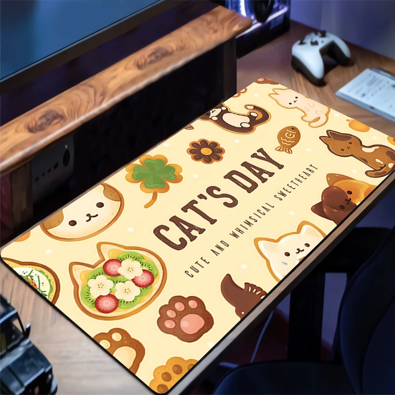 

Rubber Mouse Pad Dessert illustration Gaming Mousepad Desk Mat Functional Gaming PC Keyboard Pad Exquisite Computer Table Pad