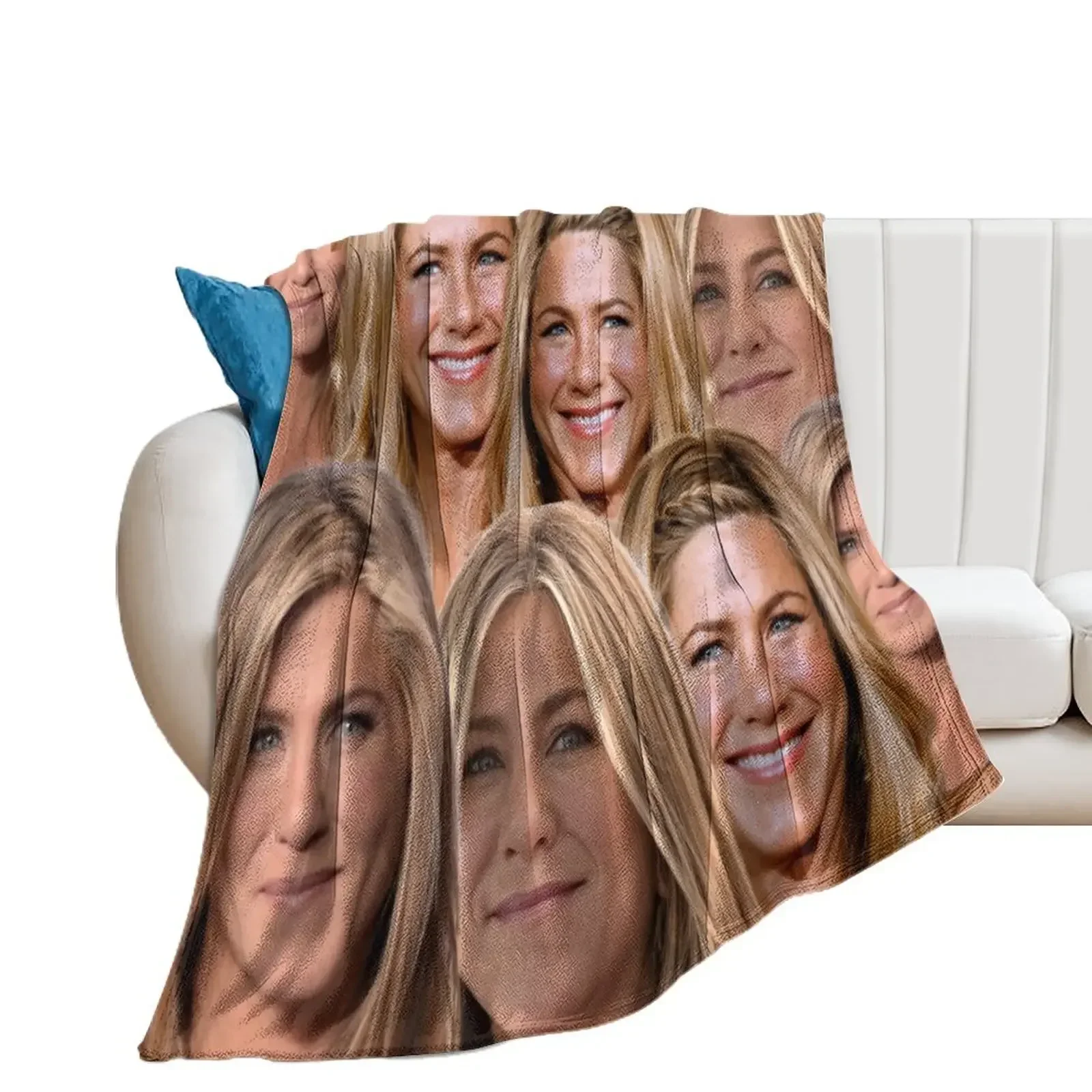 Jennifer Aniston Collage Throw Blanket Designers warm winter Furrys Blankets