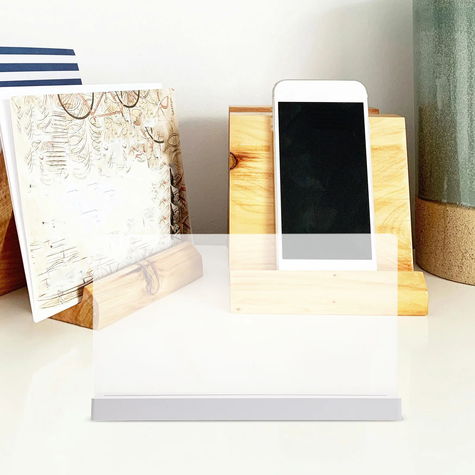 1 ensemble de panneaux lumineux LED en acrylique Transparent, panneau d'affichage effaçable à sec Rechargeable pour Restaurant café Bar Menu rappel veilleuse