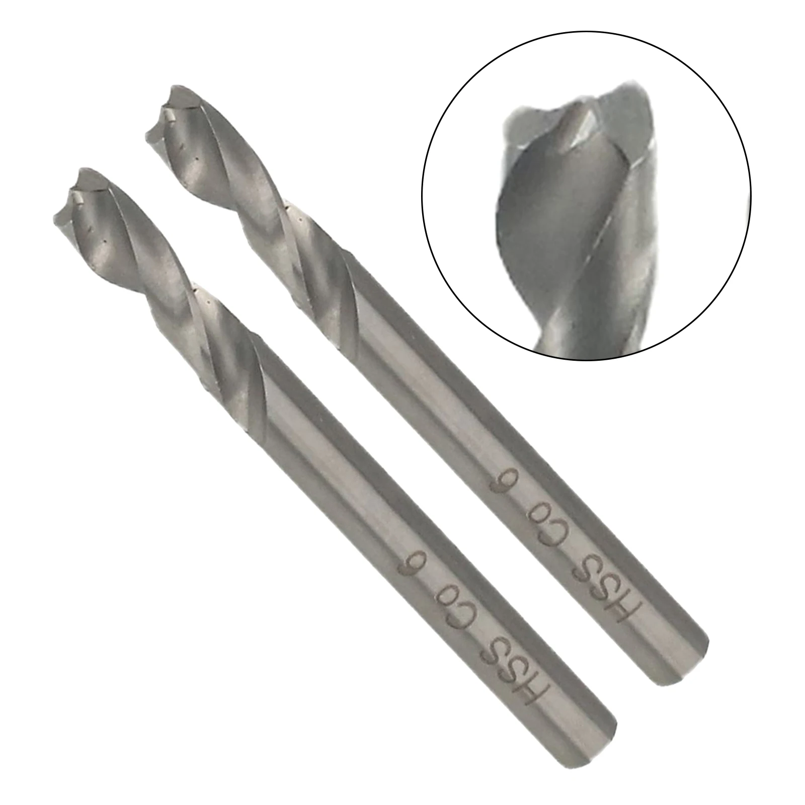 2pcs 6mm HSS CO Spot Weld Drill Bit Set Premium Spot Weld Cutter Welder Remover Cutter Metal Hole Grooving Opener Drilling Tool