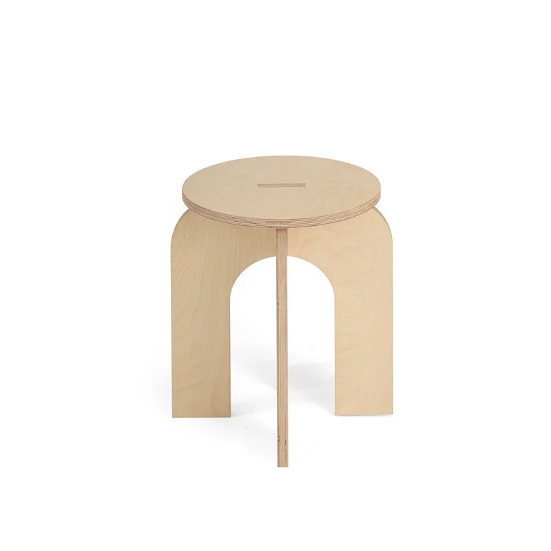 Birch Ocean Bench Round Bench Low Bench Simple Aluminum Profile Casual Nordic