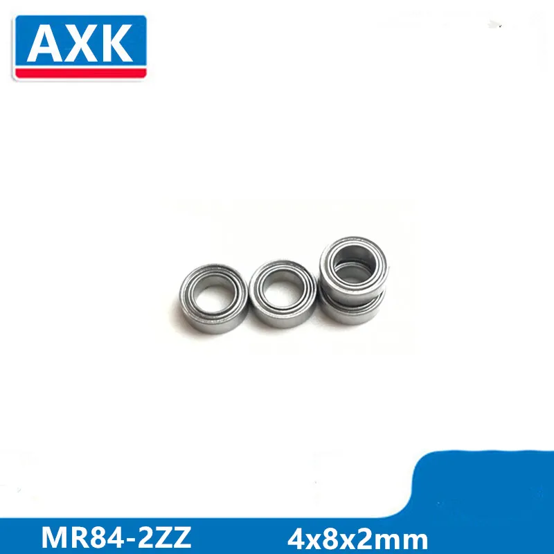 AXK 50Pcs MR84ZZ-2 4x8x2 mm Deep groove ball bearing Miniature bearing High qualit