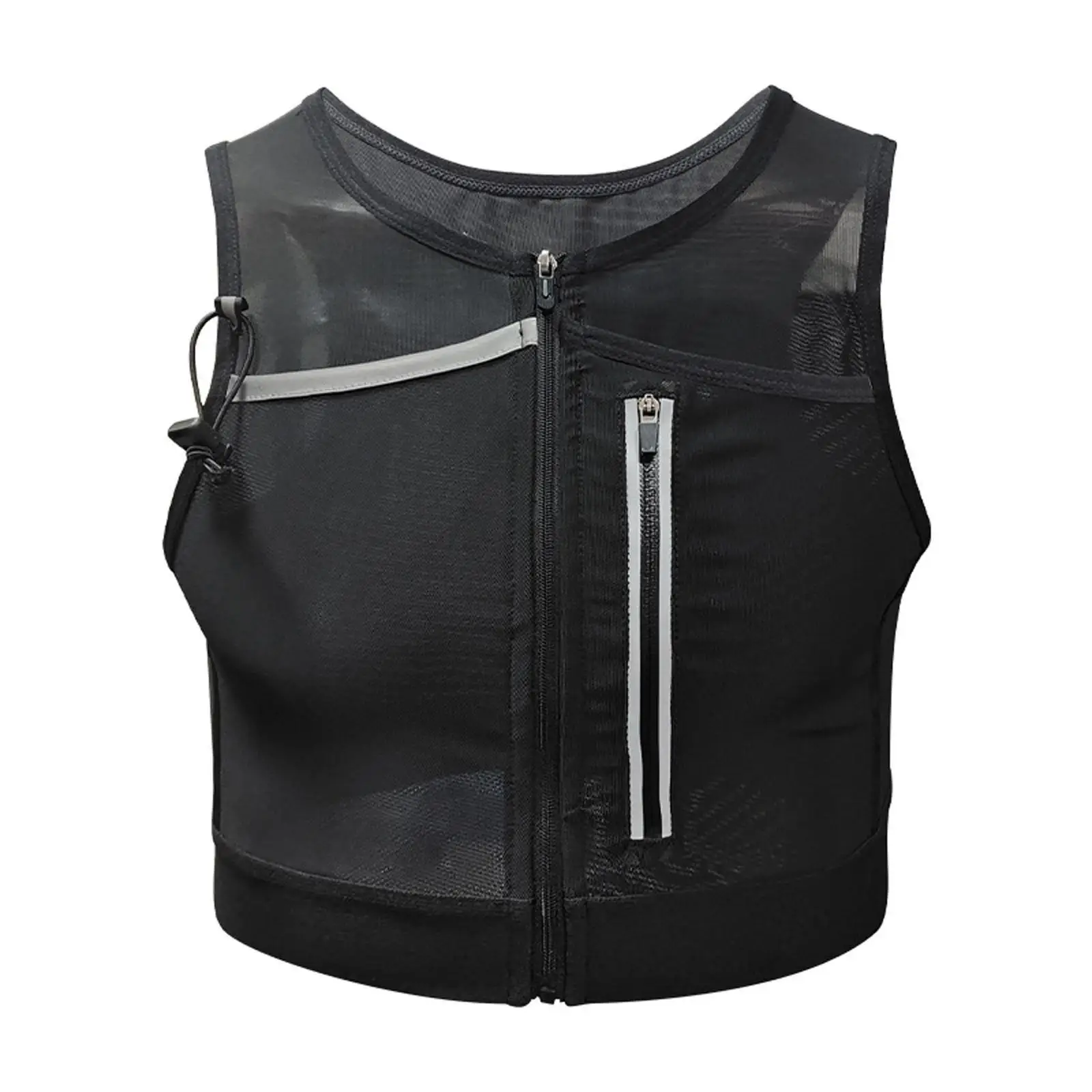 Running Vest Chest Pack Reflective Adults Breathable Running Gear Phone Holder for Bicycle Riding Jogging Cycling Camping Sports