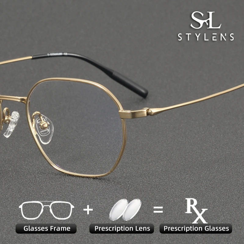 

STYLENS Fashionable Acetate Pure Titanium Optical Prescription Eyewear New Anti Blue Light Male Female Progressive Eyewear 81033