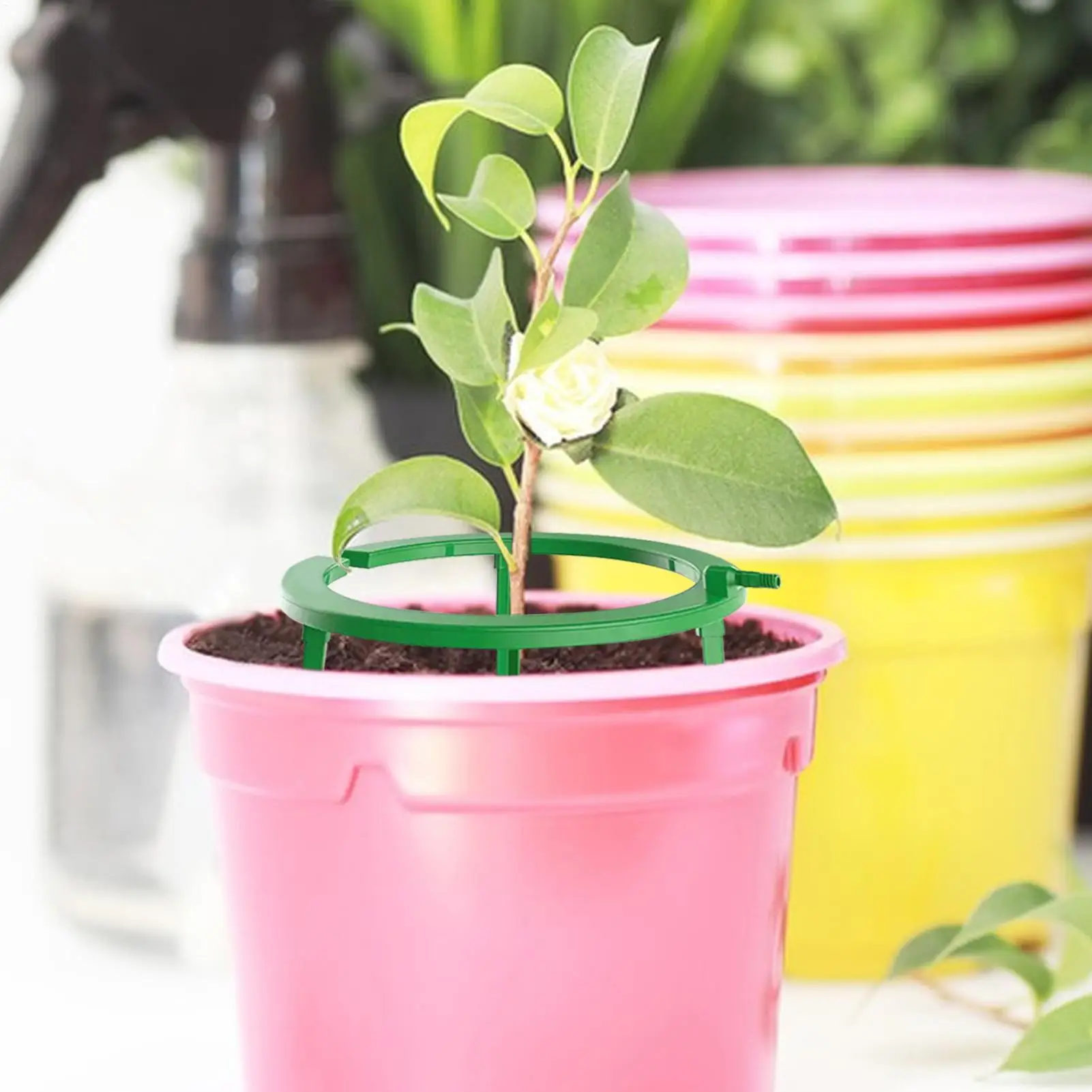 Plant Water Ring 3 Leg Support Drip Emitter Hydro Halo Water Ring Multi Outlet Drip Irrigation Ring For Grow Containers