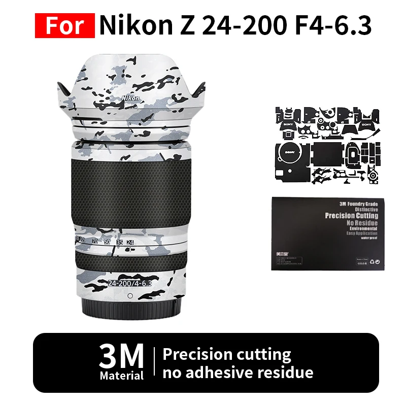 

Mebont для Nikon 24200 мм, кожа Nikon Z 24-200 мм F4-6,3, наклейка для камеры, защитная пленка, полная защита, без остатков