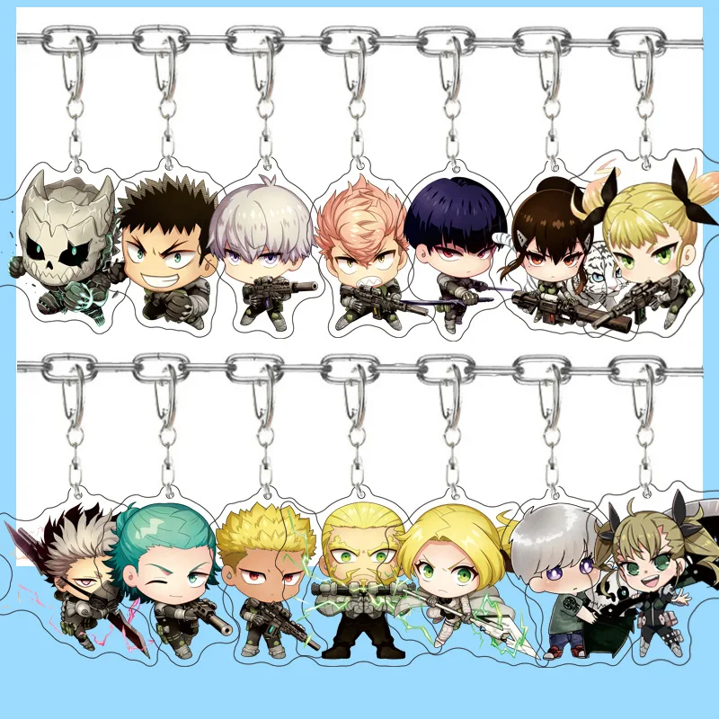 Kaiju No.8 Hibino Kafka Ashiro Mina Narumi Gen Ichikawa Rai Acrylic Figure Display Keychain Pendant Friends Girl Gift Jewelry