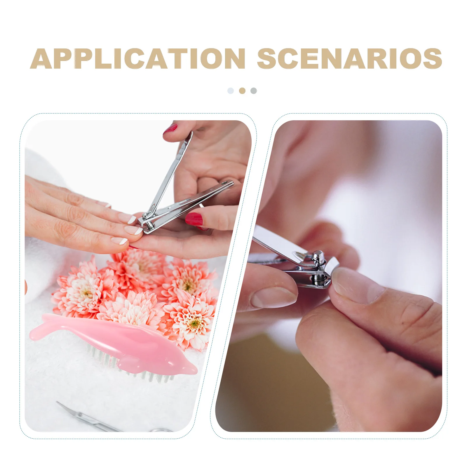 

4Pcs Animal Shaped Nail Brush Durable Flexible Bristles Fingernail Cleaning Portable Manicure Tool Home Use Fingernail Cleaning