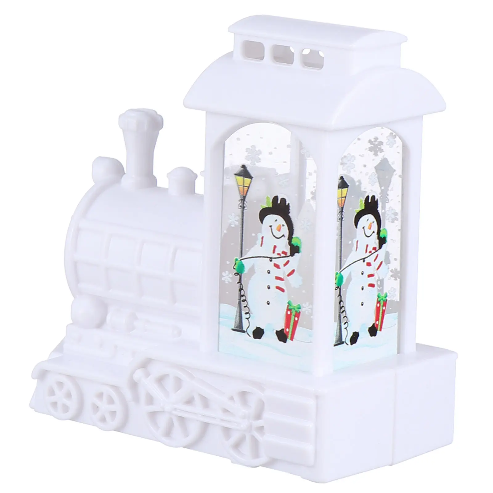 

1 шт. светодиодный светящийся ветряной фонарь в форме поезда, рождественский ночник для украшения комнаты, креативная светящаяся лампа-поезд, с плавным изменением цвета