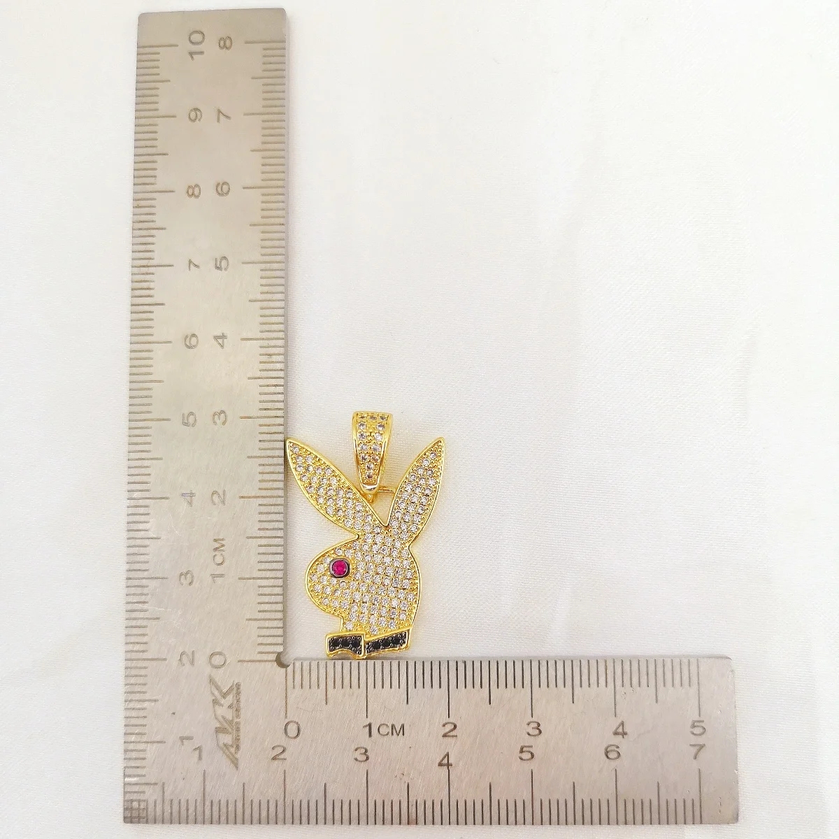 Gold Color Bad Bunny Charms for Necklace Bracelets Earrings Clavicle Chain Naughty Rabbit Pendant DIY Jewelry Making Accessories