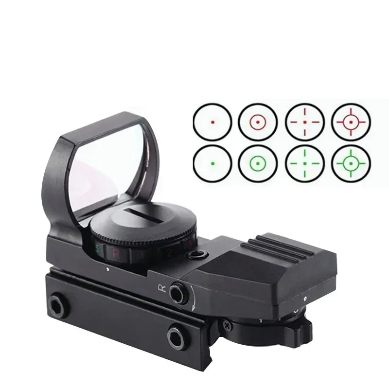 New Hot 11/20mm Rail Riflescope Hunting Optics Holographic Red Dot 11mm Sight Reflex 4 Reticle Tactical Scope Collimator Sight