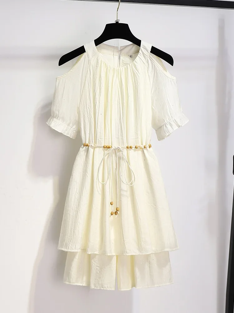 

Women's Tian Si shorts set summer 2025 new fashion women's short sleeved 2-piece set