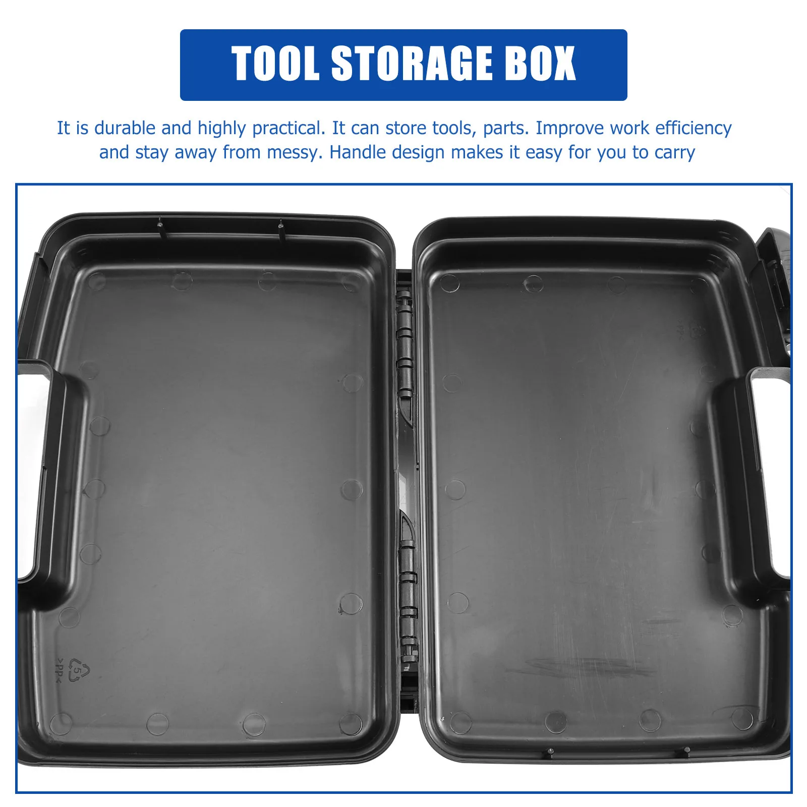 

1Pcs Multifunctional Tool Storage Box Portable Organizer Durable PP Material Large Capacity Handy Case Plastic Toolbox