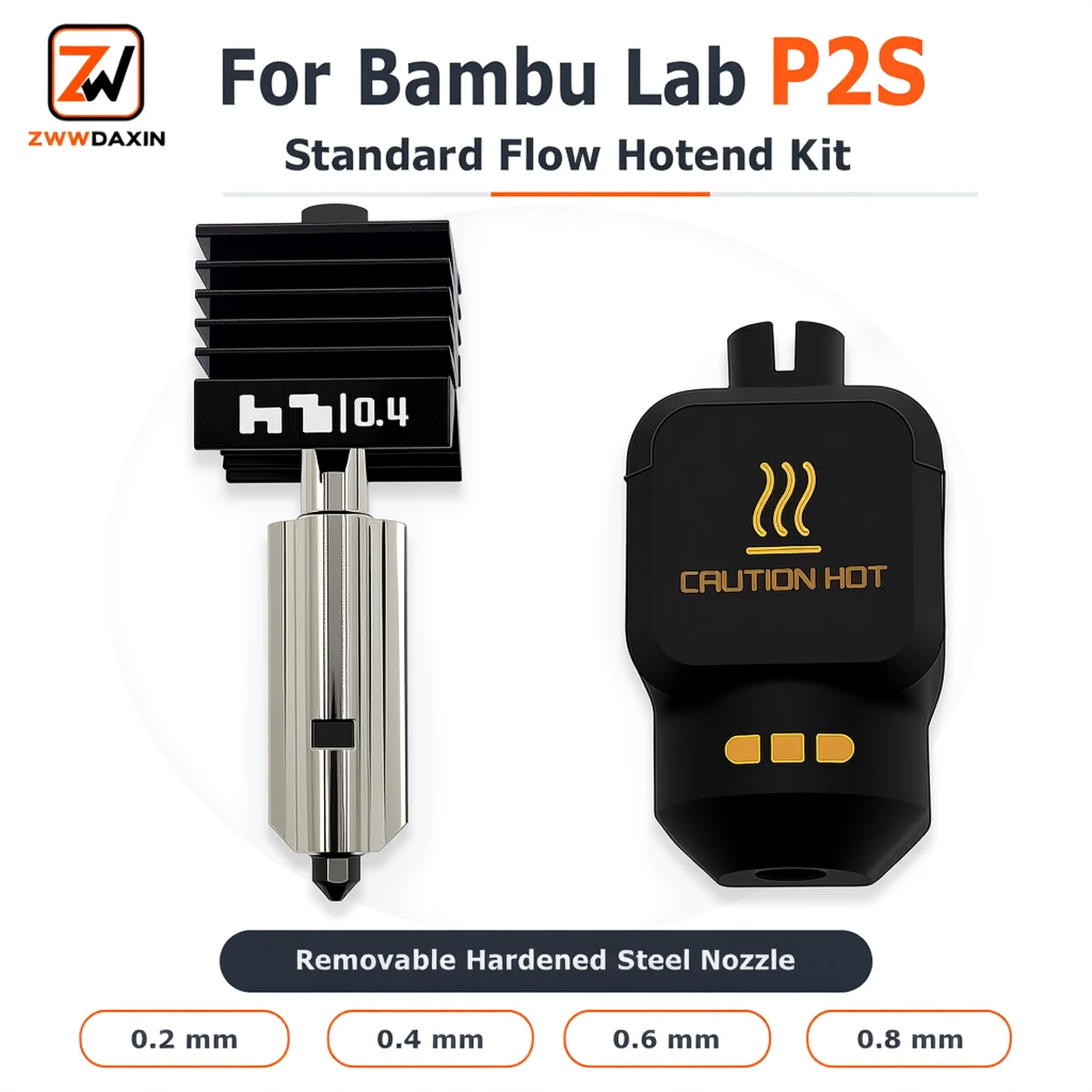 P2S Hotend Kit For Bambu Lab P2S 3D Printer Print Head P2S Standard Flow Hotend High Speed Printing Removable…
