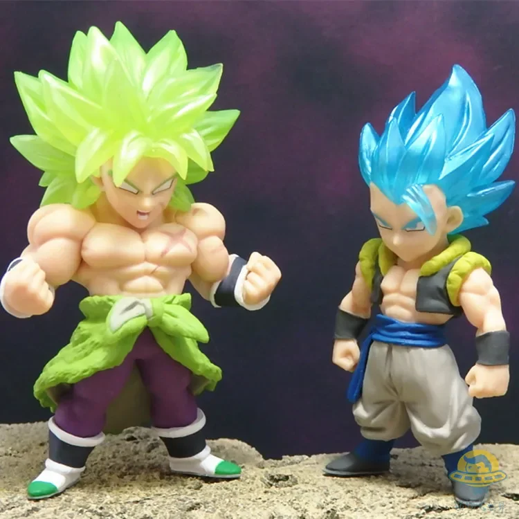 CANDY TOY Dragon Ball Super Saiyan Sun Goku Blue Hair Vegeta Buu Sun Gohan Action Figure Model Toys