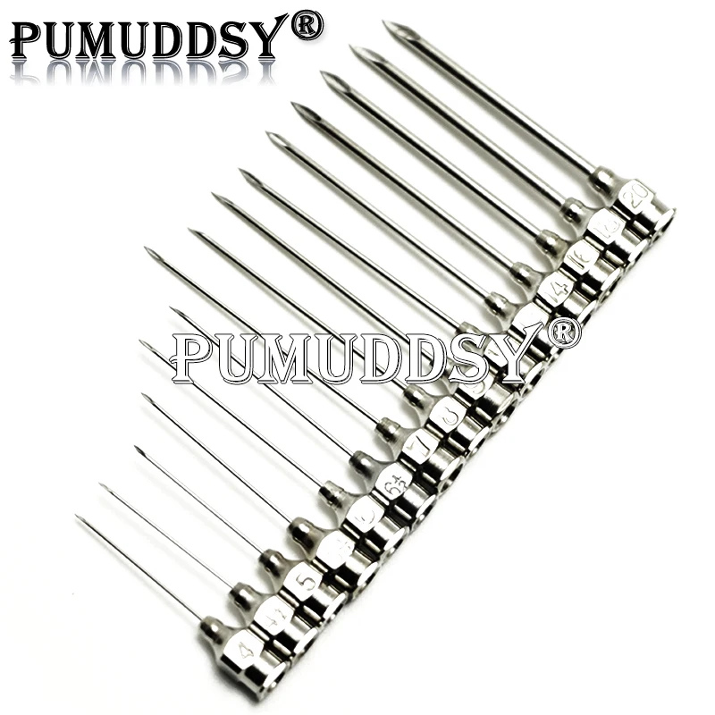 10PCS/LOT Boxs 5*20.5mm 5x20.5 Syringe Stainless Steel Needle Veterinary Needle 5.5x24 6x35 6.5x29 7x36 8x34.5 Dispensing Needle