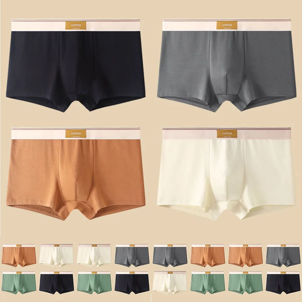 

Sleepwear Underpants Breathable Boxers Casual Wear Daily Comfort 4Pcs Underwear Set Brand New Condition For Men