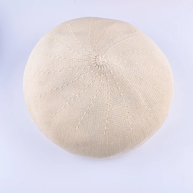 New 11 colors beret solid hat female knit acrylic cap spring summer autumn hat solid color top quality Women Boina Wholesale