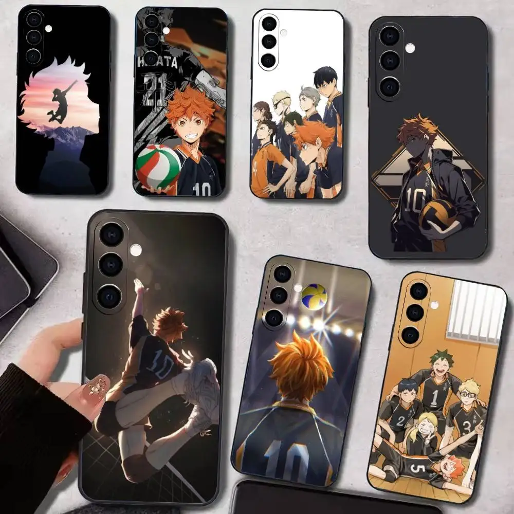 

Anime HQ-Haikyuu Phone Case For Samsung Galaxy A73,A72,A71,A70,A53,A52,A51,Soft Silicone Black Cover