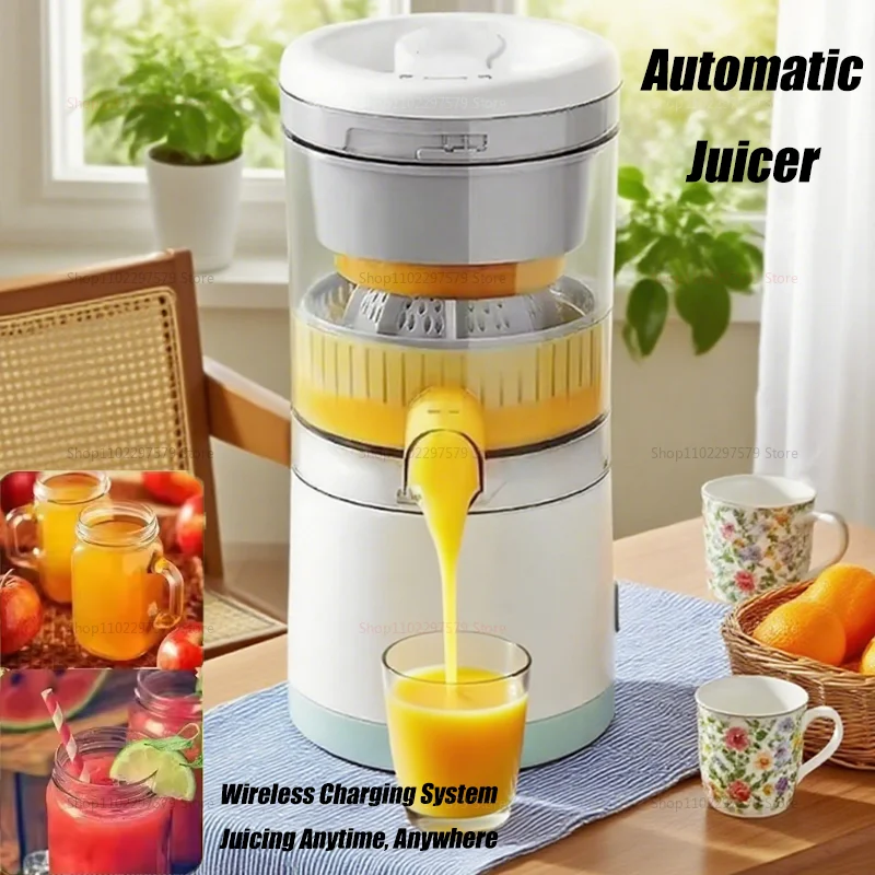 Exprimidor eléctrico portátil de 7,4 V, licuadora de frutas recargable por USB para jugo de limón y naranja, mezclador exprimidor de jugo Personal para el hogar