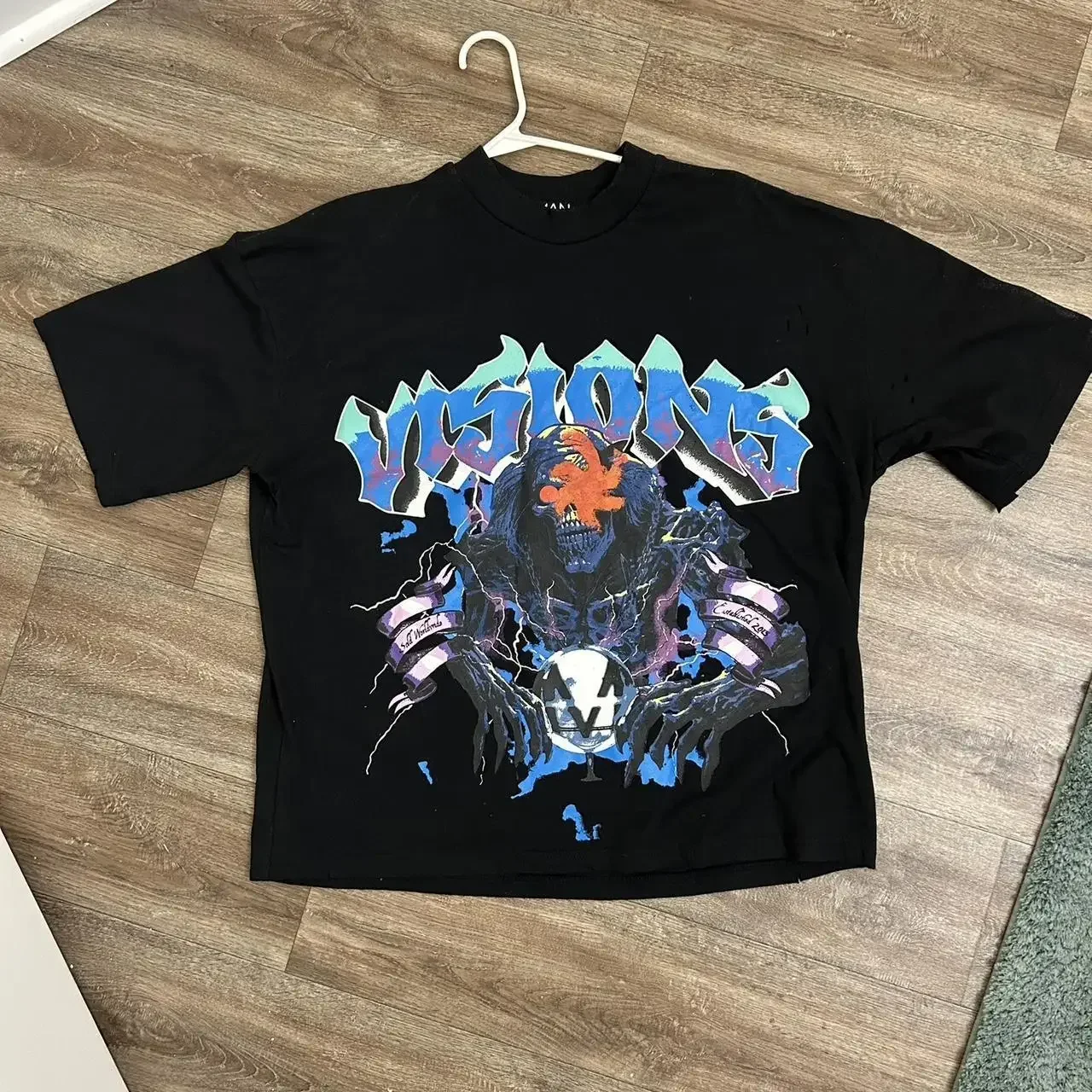 

Multi-element Cartoon Portrait Short-sleeved European and American Craze 2025 New Cotton Y2K Street Style Fashion Top T-shirt