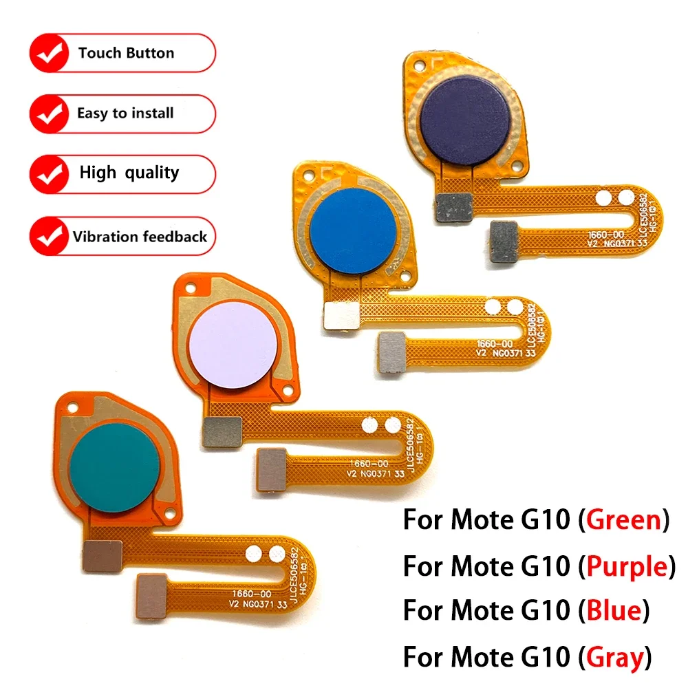 For Moto One Action Macro G10 G Power 2021 Fingerprint Sensor Home Return Key Menu Button Flex Cable