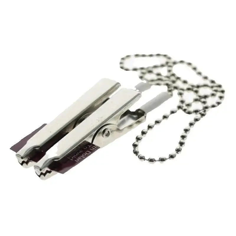 10PCS Dental Bib Clips Pearl Necklace Chain 385mm Divided Package Dental Consumables SL415