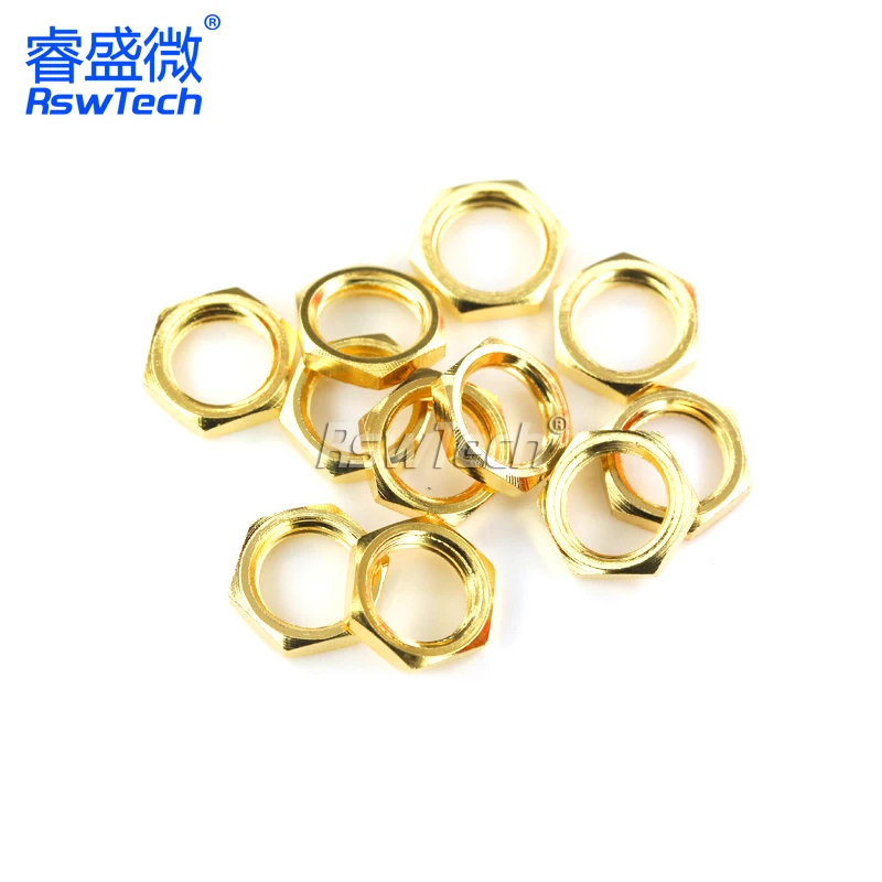 50PCS SMA female head male nut gasket spring piece pressure tube dust cap waterproof ring heat shrink tube SMA accessories