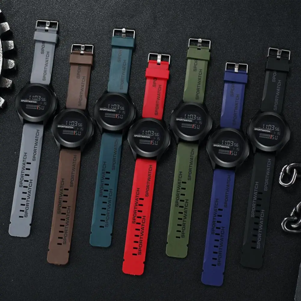 Kids Jelly Candy Color Waterproof Exam Watch - alternate angle
