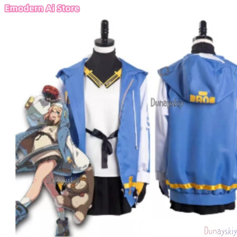 Guilty Gear Strive Bridget Cosplay платье Anime Game Outfit For Women Halloween Comic Con Role Play Party Full Set Halloween view 5