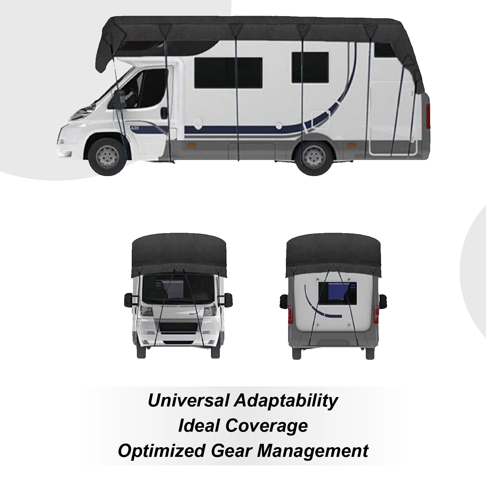 

5 м 7,5 м защитный чехол на крышу автофургона 210D водонепроницаемая ткань с защитой от снега солнцезащитный козырек устойчивый к ультрафиолетовому излучению крыши для кемпинга