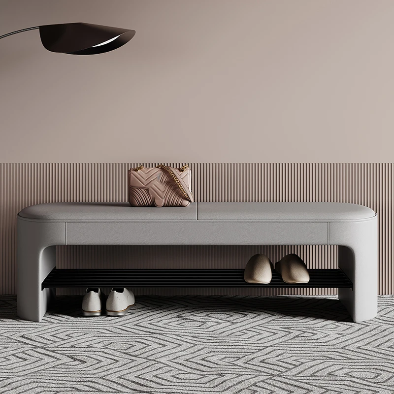 

Nordic Modern Shoes Bench Luxury Simple Entrance Hallway Shoe Changing Stool Trendy Tabouret De Chaussures Living Room Furniture