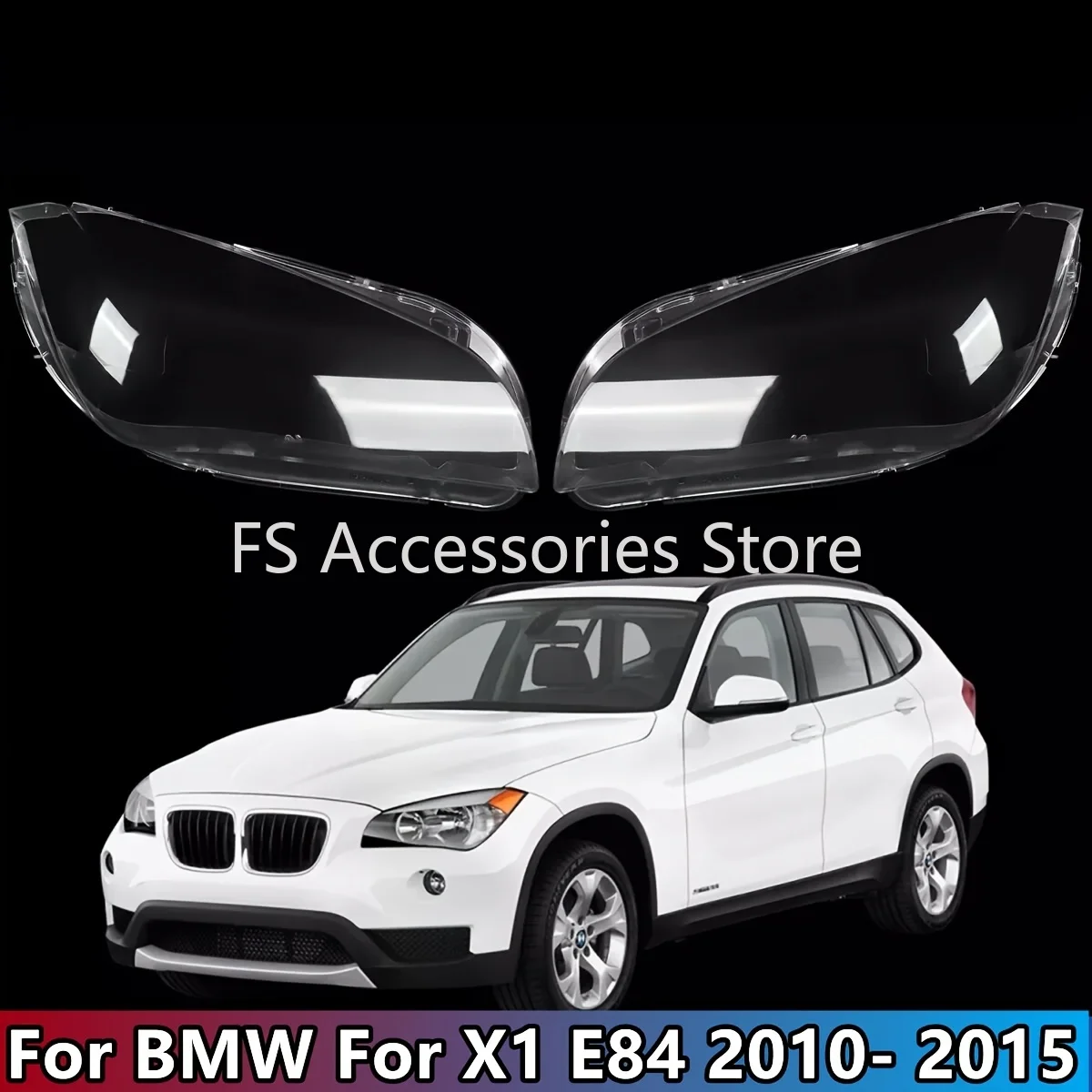 

Pair Side Headlight Lens Headlamp Shell Cover For BMW For X1 E84 2010 2011 2012 2013 2014 2015 Headlight Cover Lens Lamp Cover