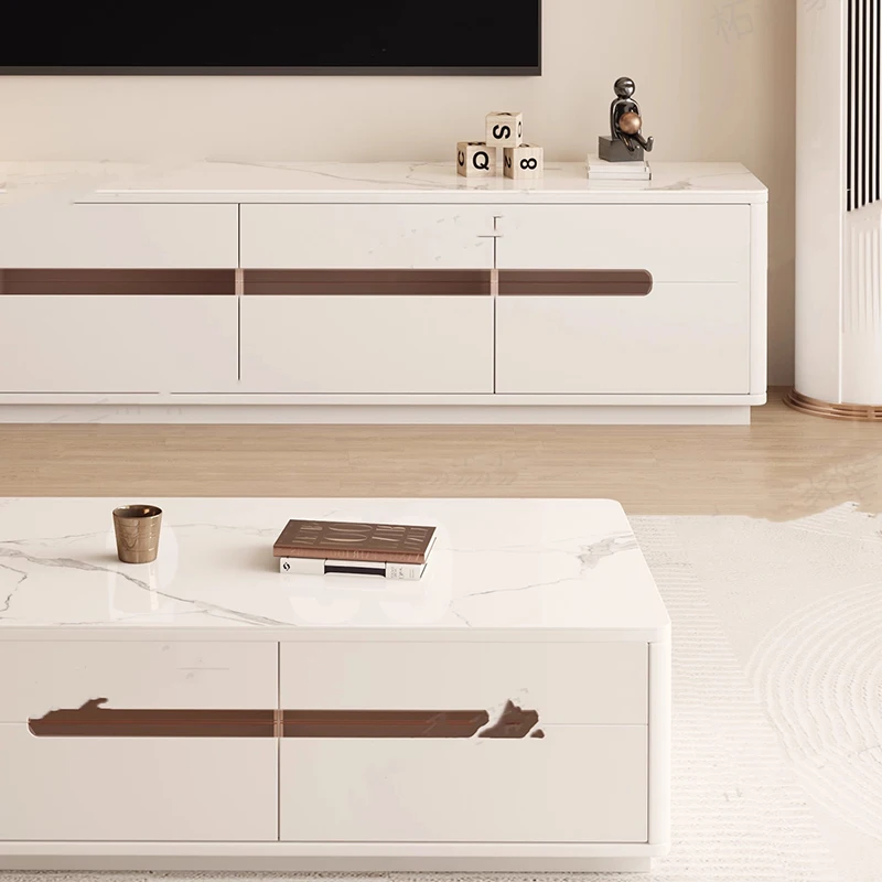 دعامات تلفزيون بتصميم فاخر فاخر، تخزين أنيق، حامل تلفاز إبداعي جمالي، أثاث غرفة المعيشة الحديثة Muebles Para Hogar