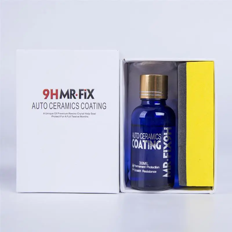 30ml 9h revestimento cerâmico automático anti risco carro líquido nano revestimento cerâmico pintura super hidrofóbico revestimento de vidro polonês