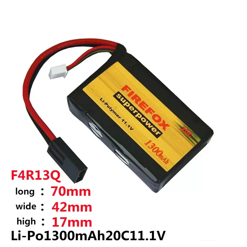 

F4R13Q Genuine Firefox 11.1V 1300mAh 20C Li Po Battery Soft Bullet Gun Jinming 8th Generation Ren Xiang Toy