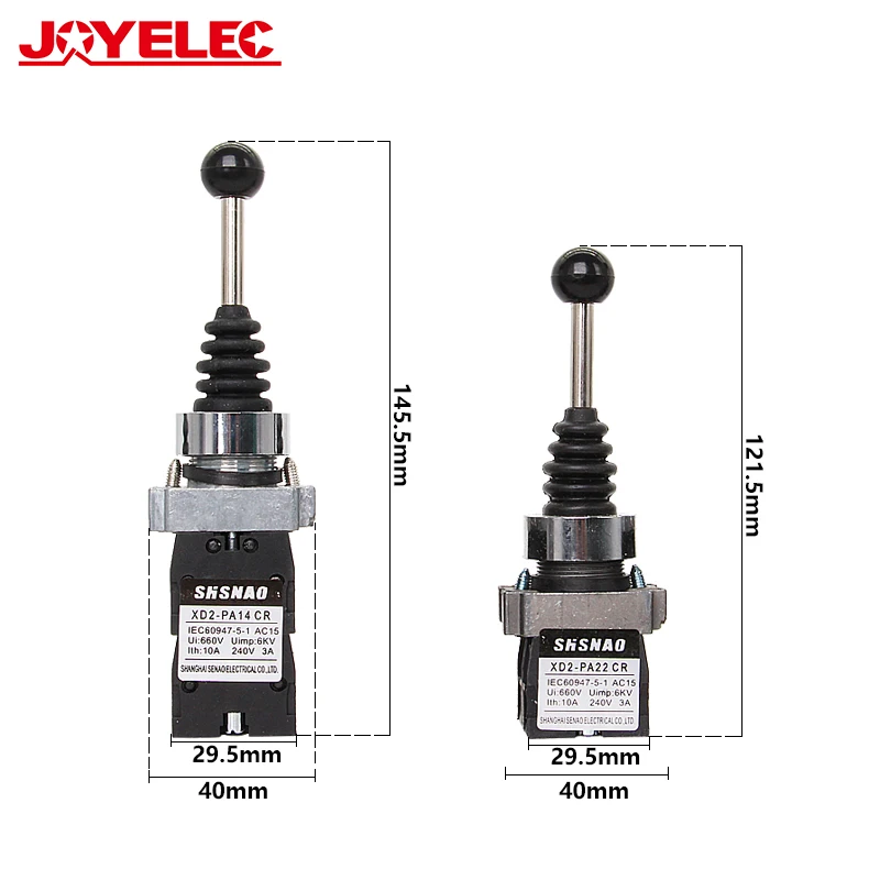 2NO 2 Position Latch XD2-PA12 PA14 rocker joystick controller spring return Rotary Cross Switches reset PA22 PA24 4NO 4 Position