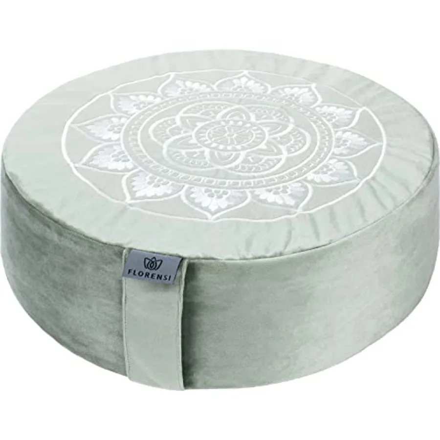 

Meditation Cushion - Comfortable Floor Pillow - Traditional Tibetan Meditation Pillow with Beautiful Velvet Cover - Large Floor