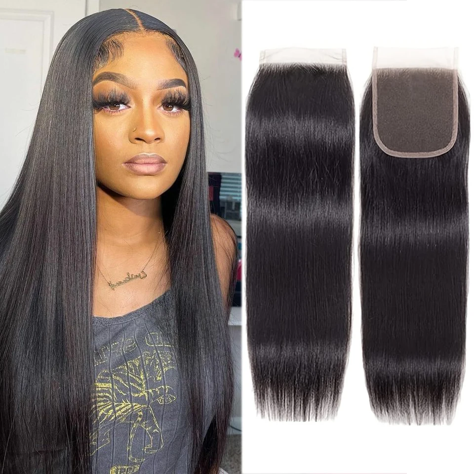 HD Transparent Lace Closure With Baby Hair 1 Pc 10-22 Inch 150 Density Hand Made 4x4 Swiss Lace Closures For Making Lace Wig Use