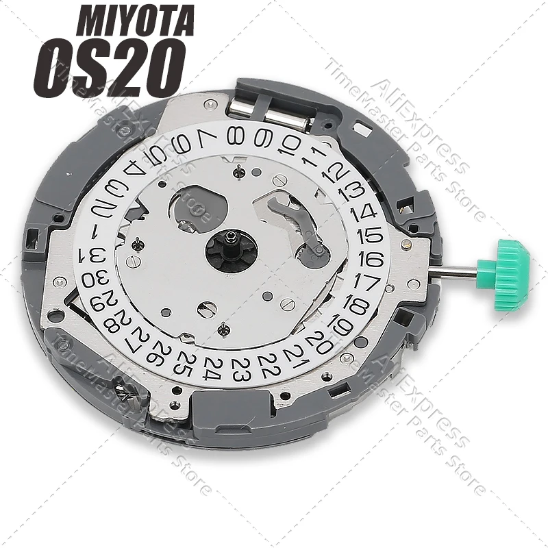 Miyota OS20 0S20 Quartz Watch Movement Chronograph 3-6-9 Small Seconds Calendar Original Japan Repair Replacement Parts