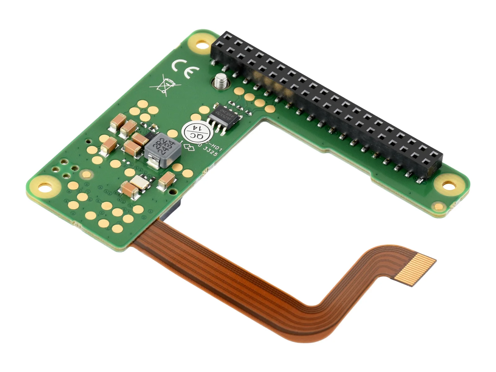 Official Raspberry Pi M.2 HAT+ Compact, Designed For Raspberry Pi 5, for NVMe Protocol M.2 Solid State Drive
