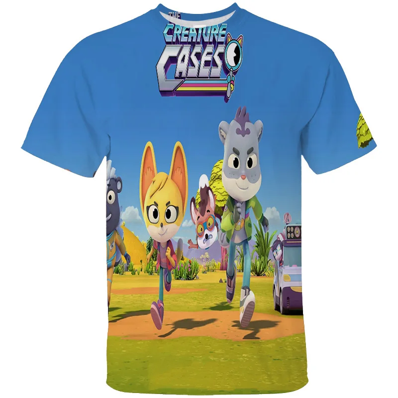 Creature Cases 3D Game T-shirt Size XS-4XL Child Adults Tshirt The Creature Cases Print Pattern T Shirt Mens Wom O Neck Tops Y2k